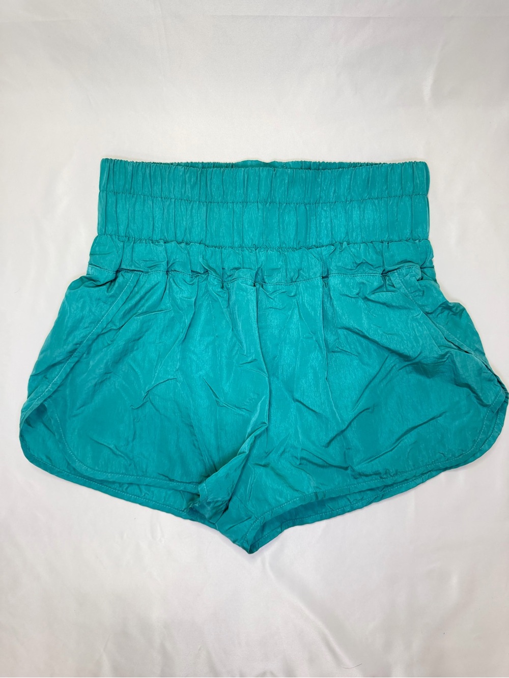 Women’s High-Waist Teal Casual Shorts